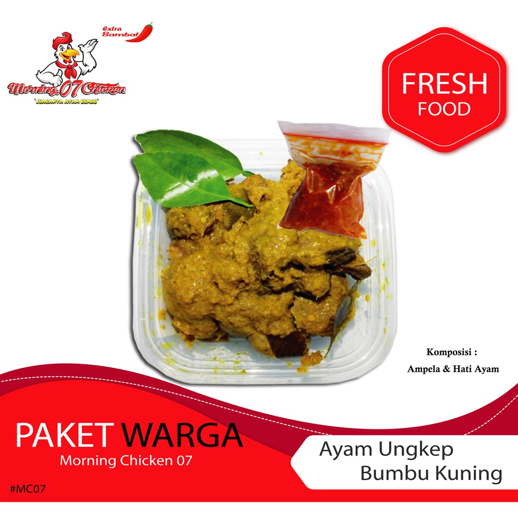 

Ayam Ungkep Bumbu Kuning Paket Warga