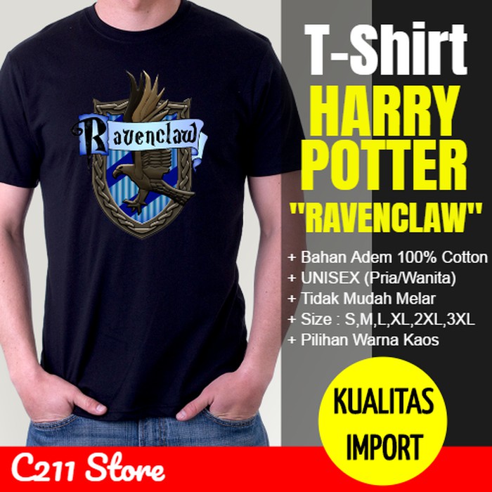 Laris Kaos Harry Potter - RAVENCLAW LOGO - Kode : HARPOT-012