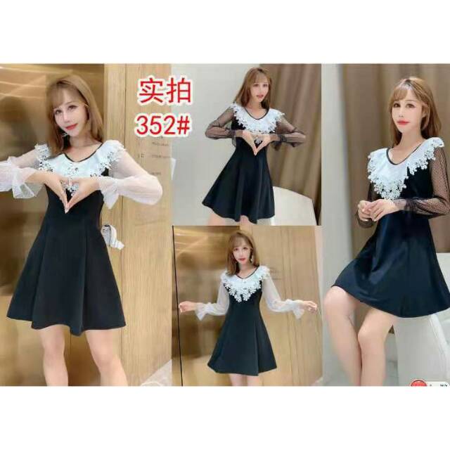 DRESS COTTON RENDA IMPORT TGN PANJANG 352#