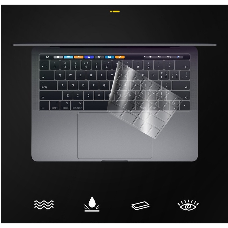 Stiker Pelindung Keyboard MacBook pro13 air13.3 Apple Komputer mac Notebook M1 14 16 Inch 2021 Tipe 15 Bahan Silikon Transparan Anti Debu