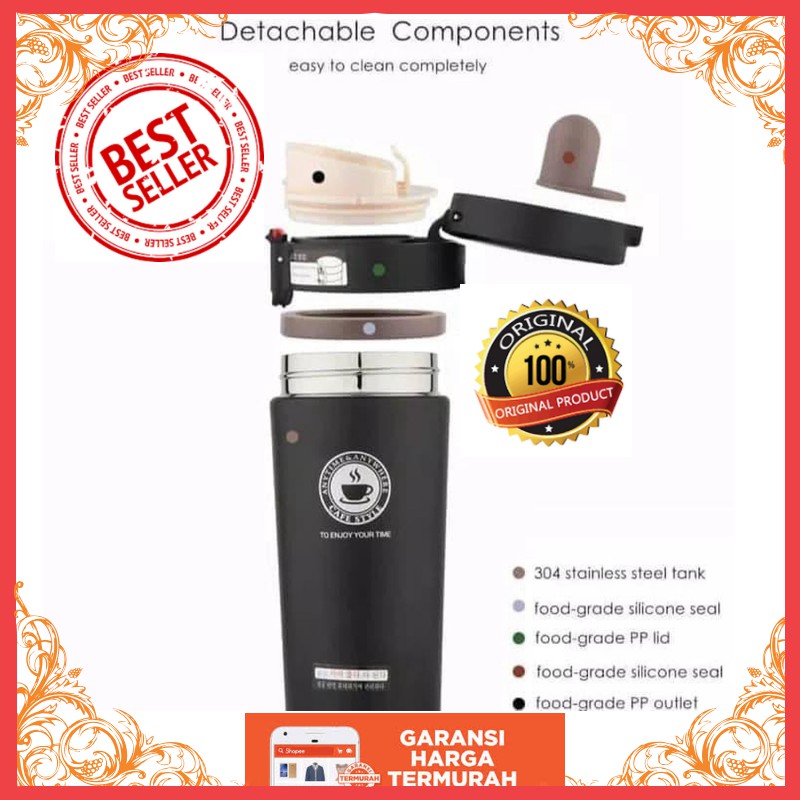 BOTOL MINUM/TERMOS AIR PANAS/TERMOS/BOTOL MINUM TUPPERWARE/BOTOL MINUMAN/CUP/TERMOS KOPI/VACUUM