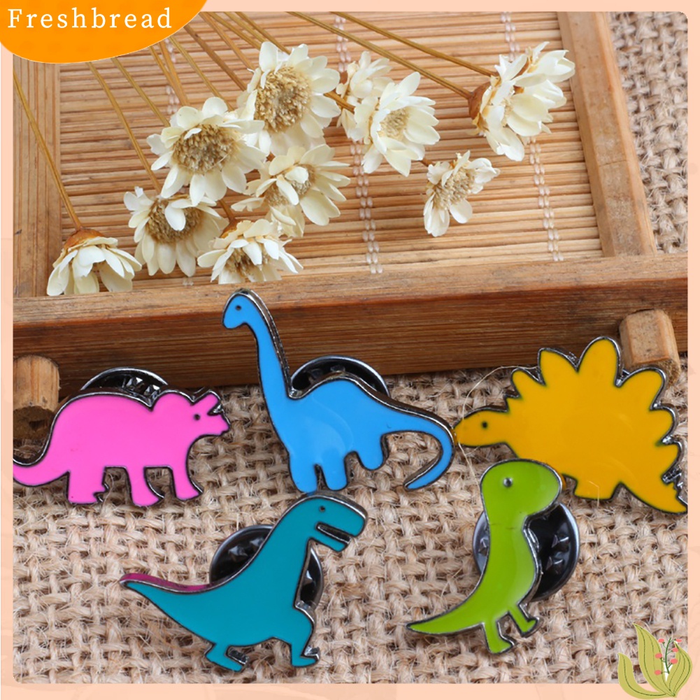 [ TERLARIS]Unisex Cute Cartoon Dinosaur Animal Brooch Pin Badge Jewelry Clothes Decoration