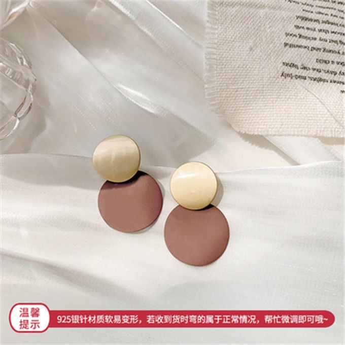 Morandi anting-anting 22 Baru Korea anting-anting elegan trendy Lingkaran anting-anting online influ