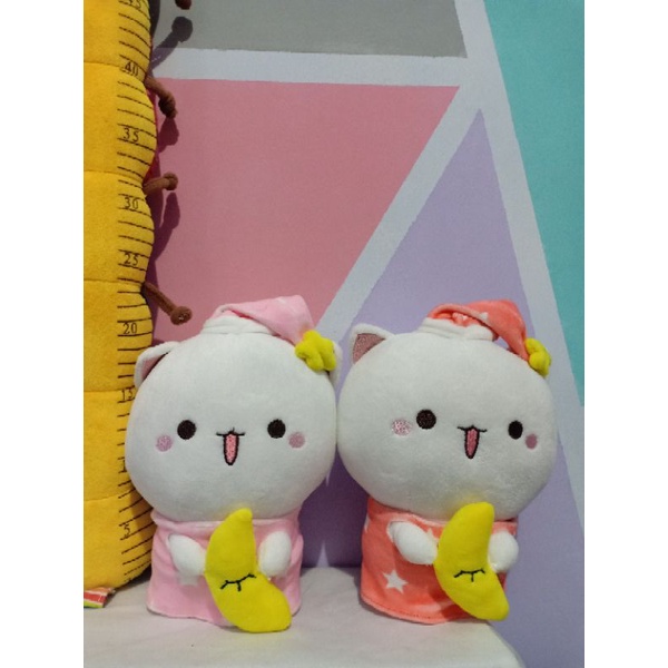Boneka lucu bahan lembut seperti miniso