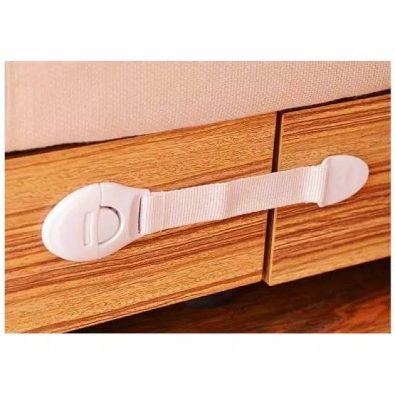 Pengaman Pengunci Lemari Kulkas Laci Drawer Safety Lock Anti Kecepit Tangan Anak Bayi