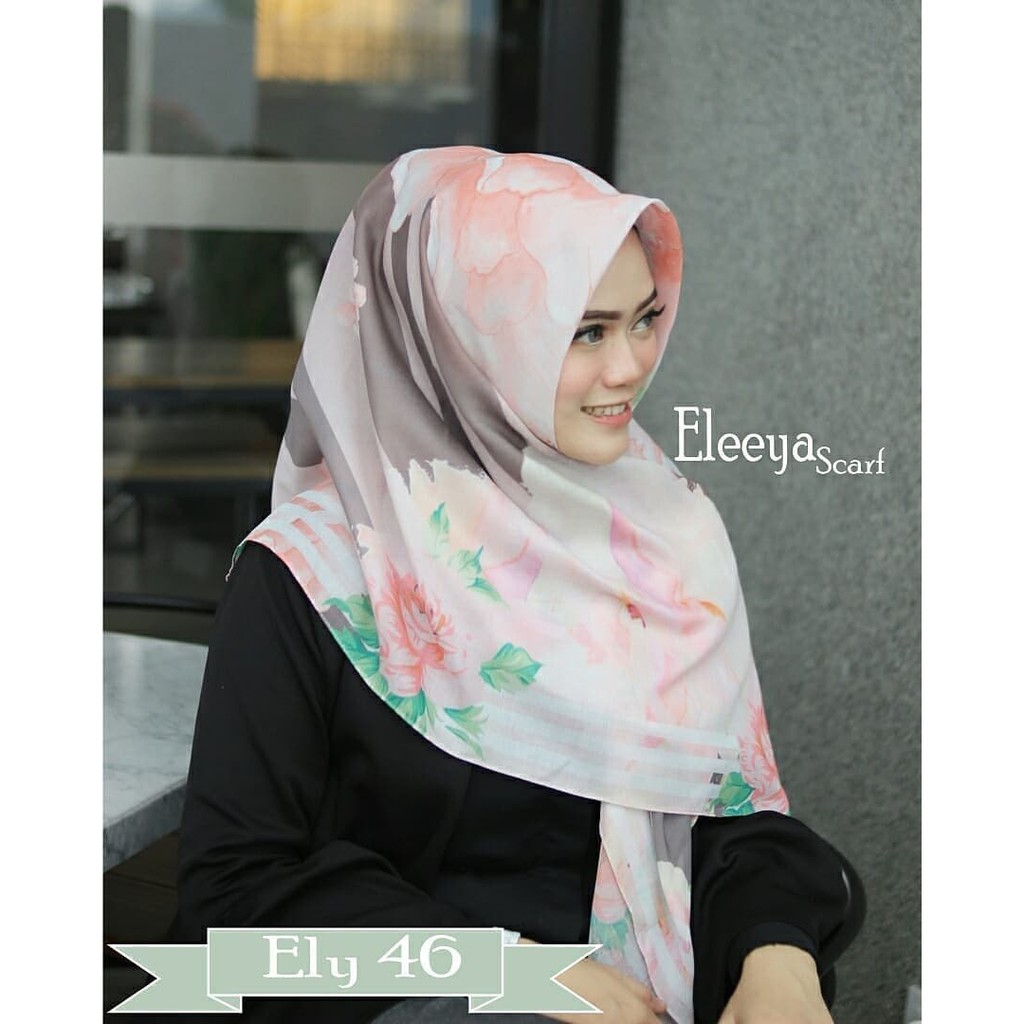 HIJAB SEGIEMPAT PRINTING II Eleeya Scarf ELY 46