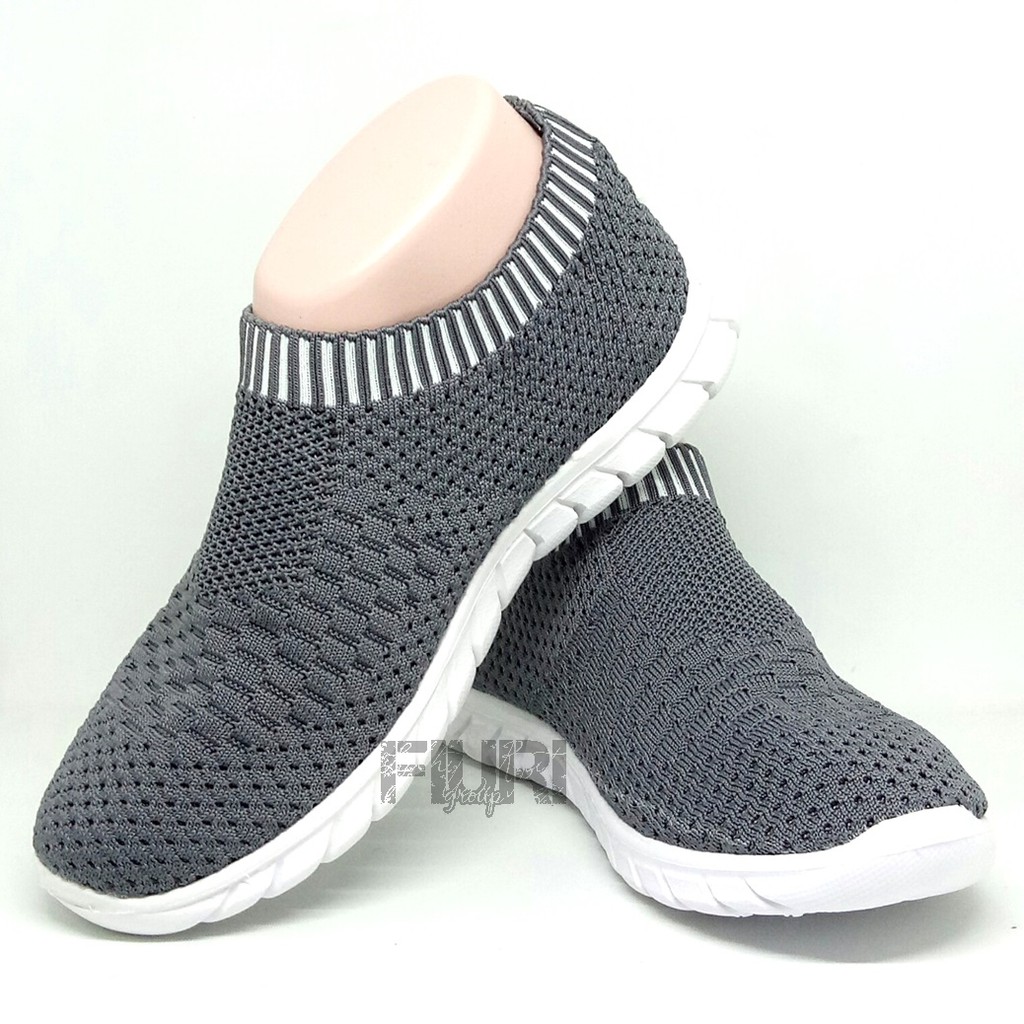 ARDILES Original - Mickelson MYTHA 33-40 Grey - Sepatu Olahraga Wanita - Sepatu Sneakers Knit Rajut Wanita