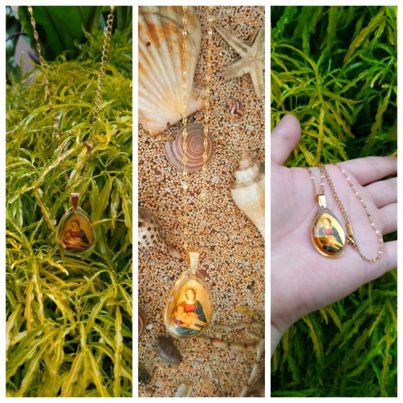 kalung gambar bunda maria