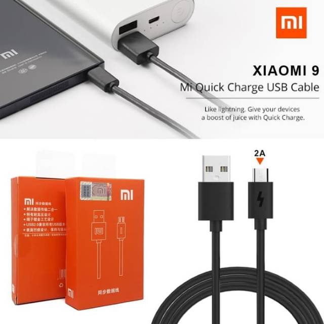 KABEL DATA ORIGINAL 100% XIAOMI 9