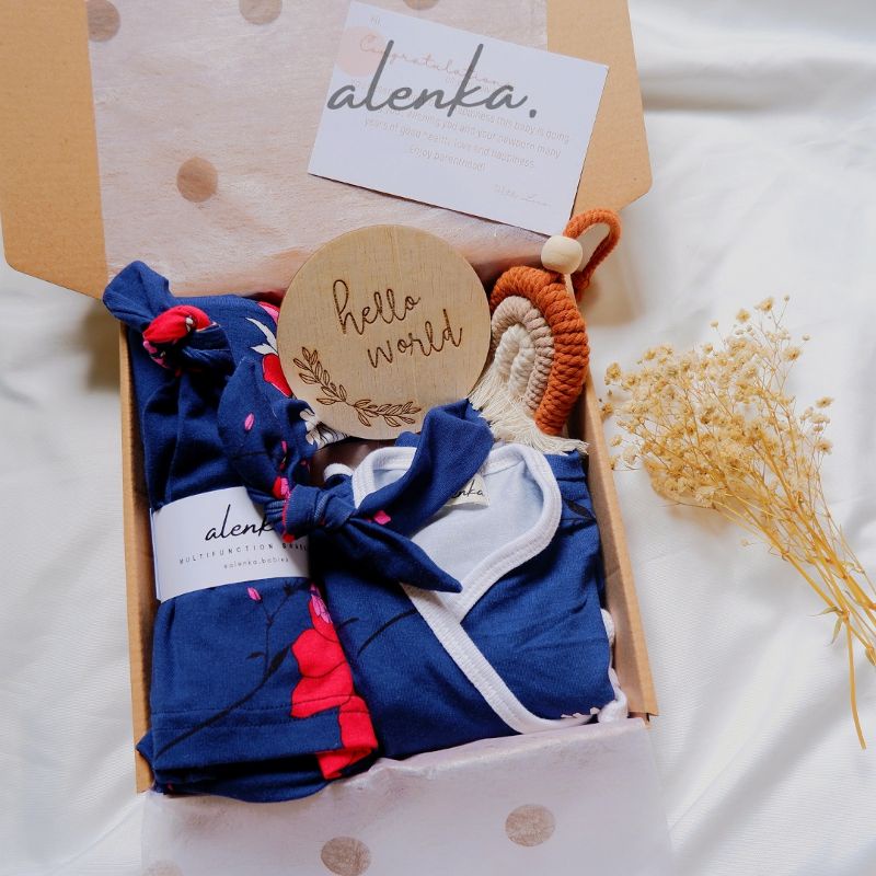 Baby Hampers / Hampers Bayi / Paket Hemat Alenka-A. Blue Flowers