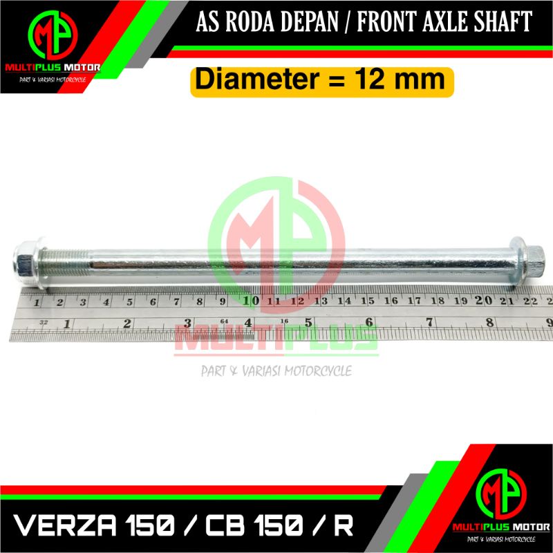 As roda depan As porok tromol depan Front axle shaft VERZA 150,CB150R,CB 150R,CB150 R