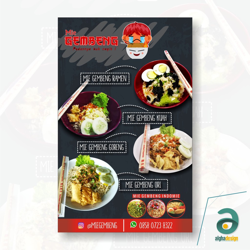 Jasa Desain Menu Restoran Cafe Simple Elegan Menarik Shopee Indonesia