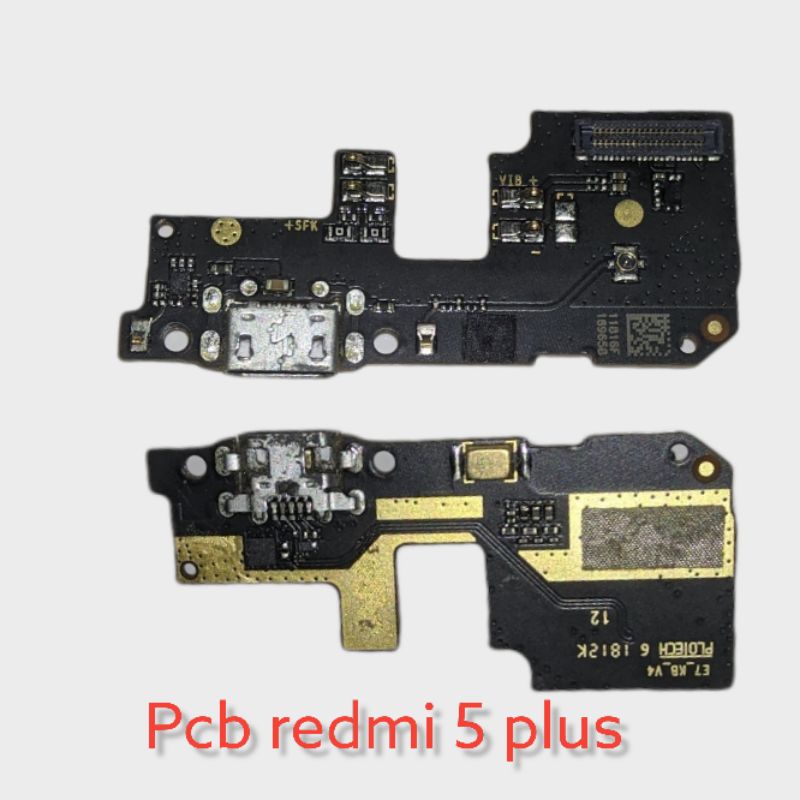 konektor cas / PCB board bawah redmi 5 plus ori copotan