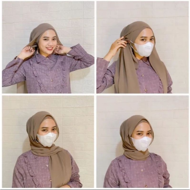 HIJAB JILBAB KERUDUNG PASHMINA MASKER