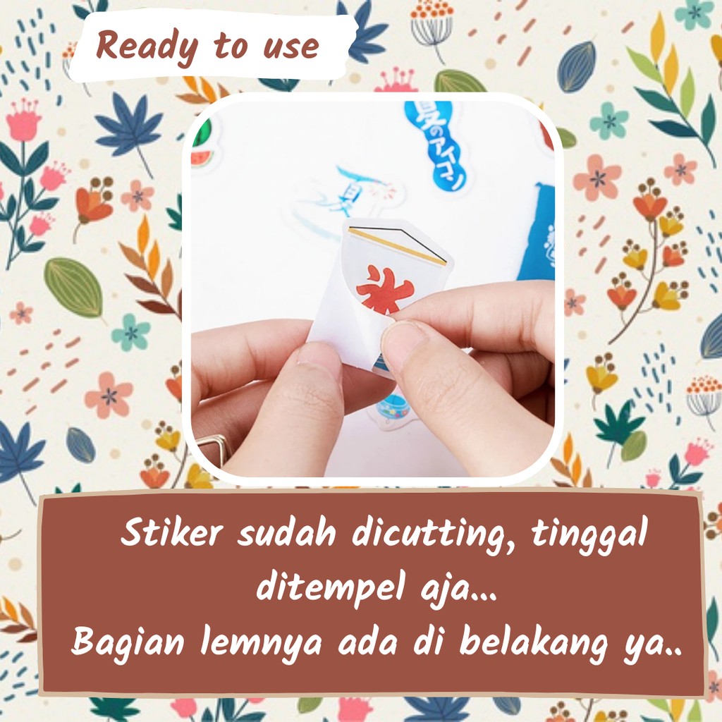 45pcs Aesthetic Stiker Box Lucu Murah Dekorasi Hias Diary/Journal/Scrapbook/DIY-2