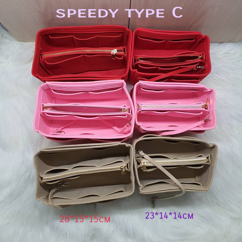 premium felt Bag organizer bag in bag Bag organiser tas dalam tas speedy 25 30 35 type C