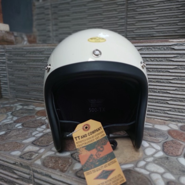 Unik last stok Vintage Helmet TTCo 500TX Japan  Half Face  26SZ2 Berkualitas