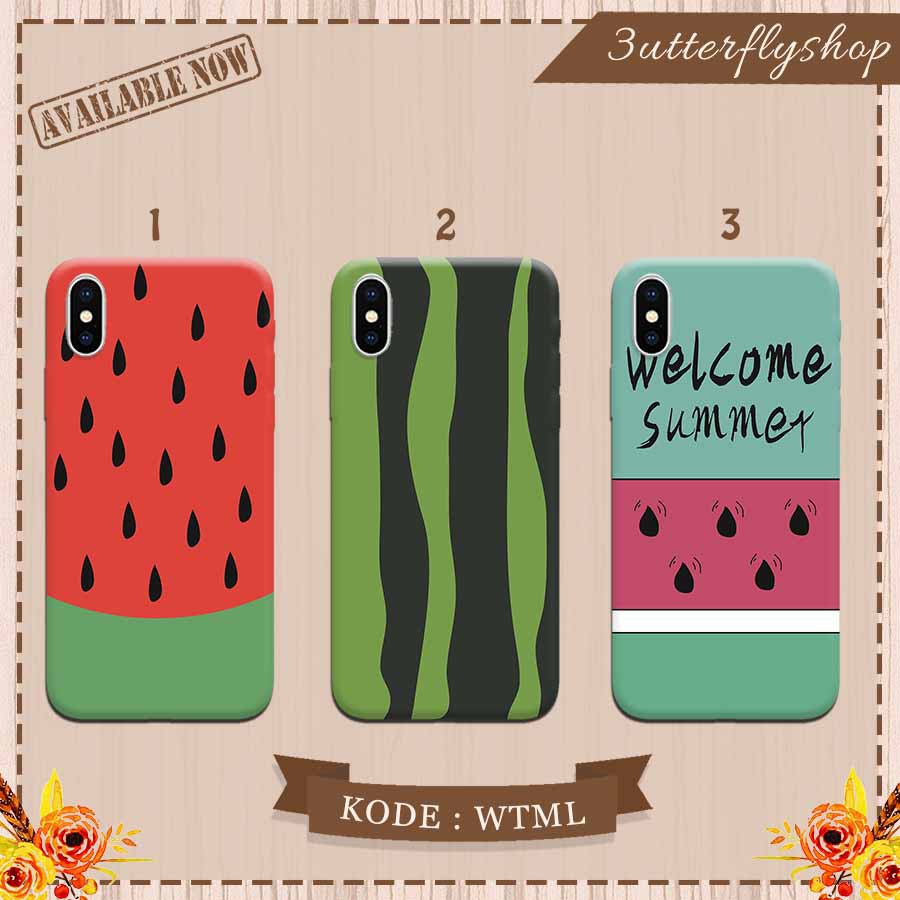 Watermelon Summer casing case Oppo Vivo Realme Redmi Xiaomi Samsung Iphone