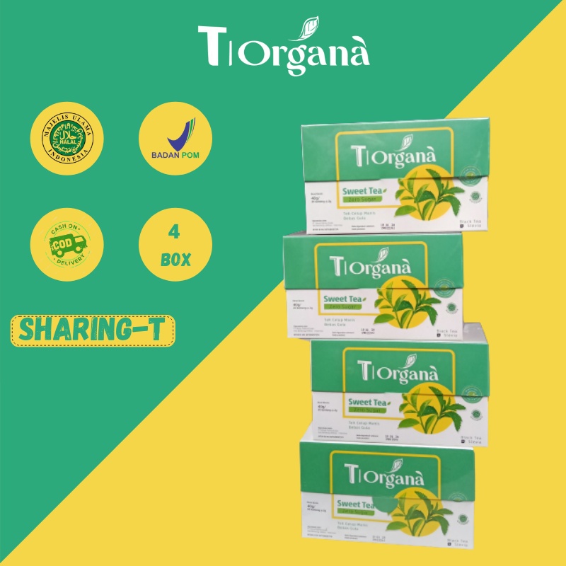 

Teh Stevia Untuk Diet & Diabetes - T|Organa isi 20Tbag - 3 Box