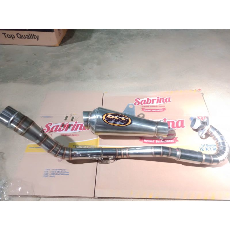 KNALPOT BSS KOLONG ATAS PNP D'TRACKER KLX CRF