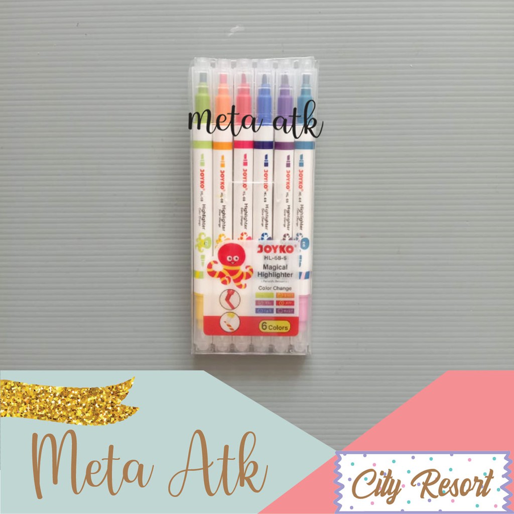 

Magical Highlighter Penanda Berwarna HL-68-6 1 Set 6 Pcs