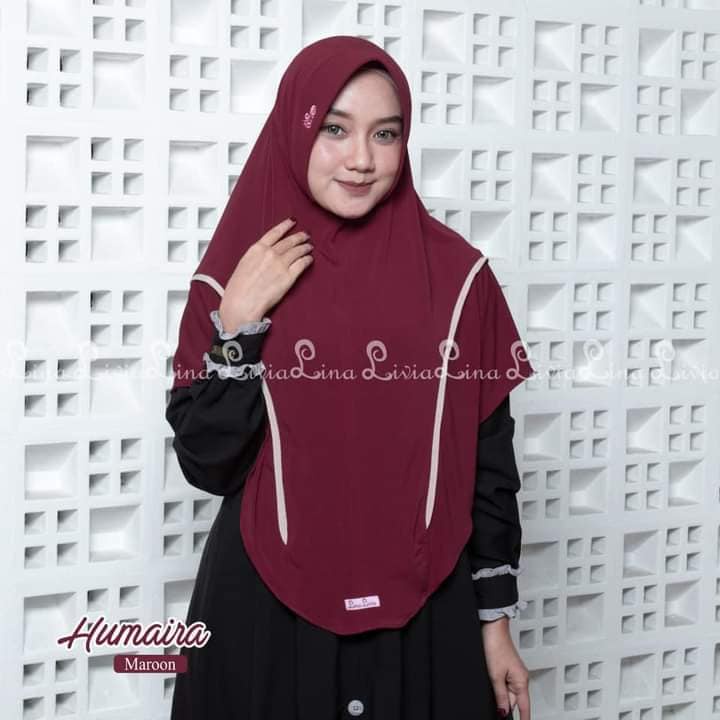 (COD) PROMO Humaira by LinaLivia Hijab - Bahan Jersey High Twist - Harga Reseller