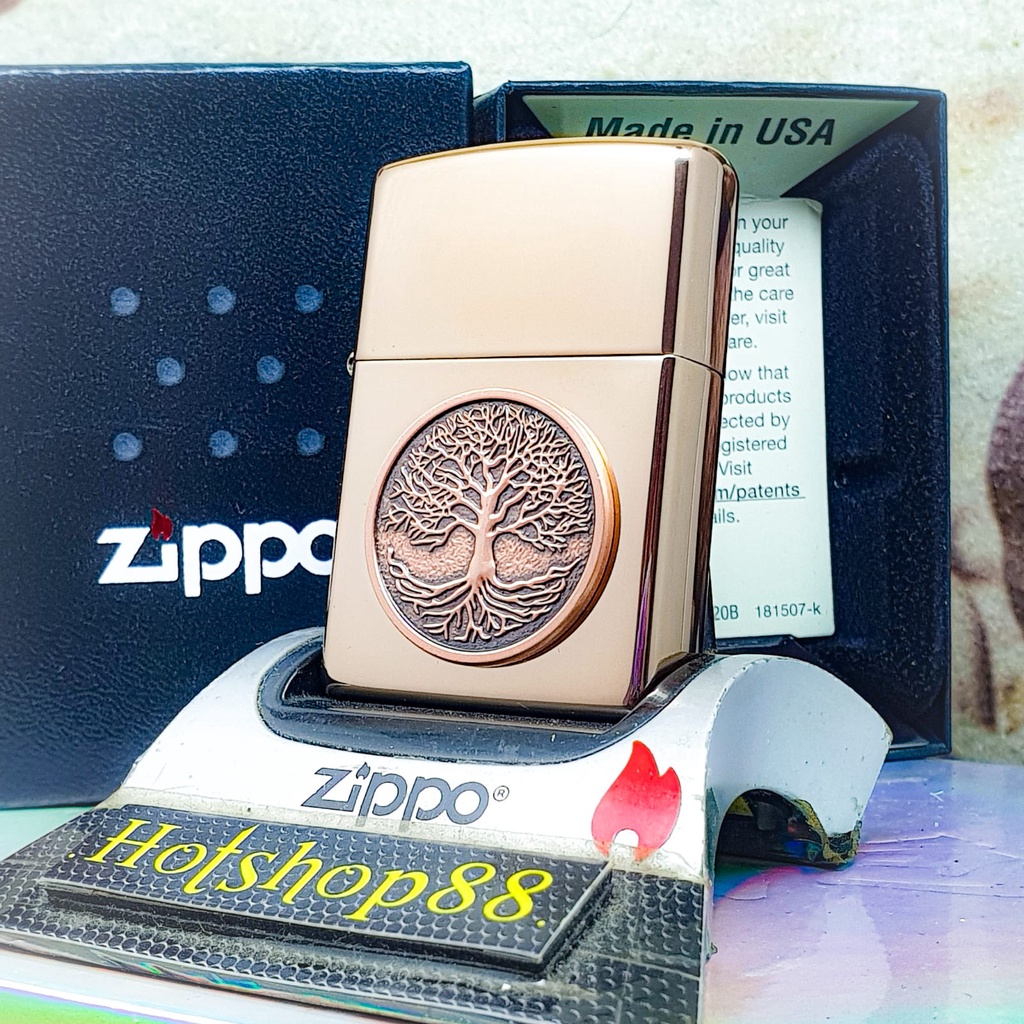 ⭐⭐⭐⭐⭐ Zippo Original Tree Of Life Emblem 49638
