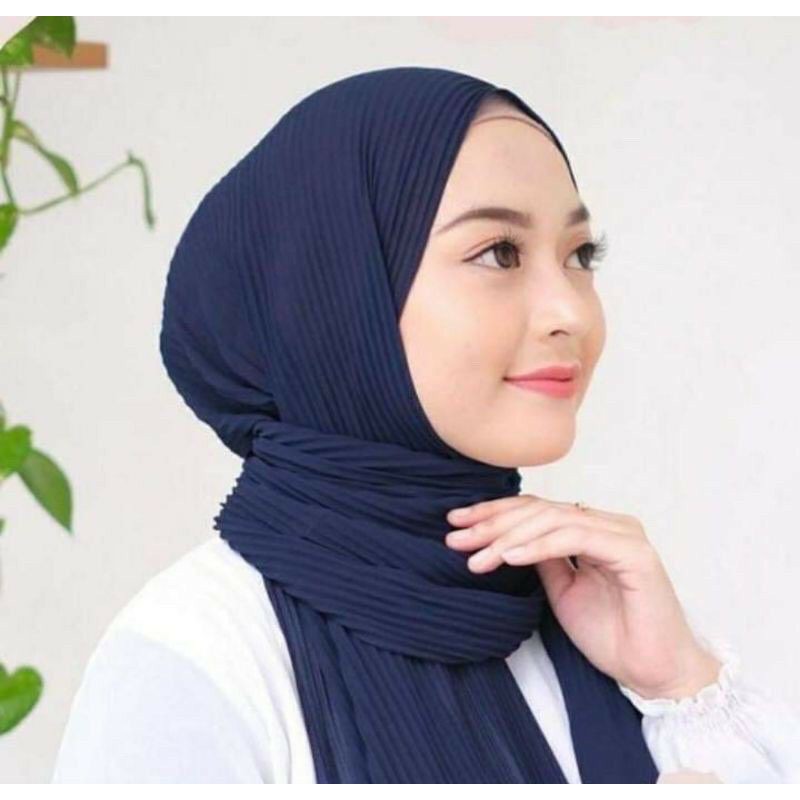 terlaris pashmina plisket premium/pashmina plisket pleated hijab murah