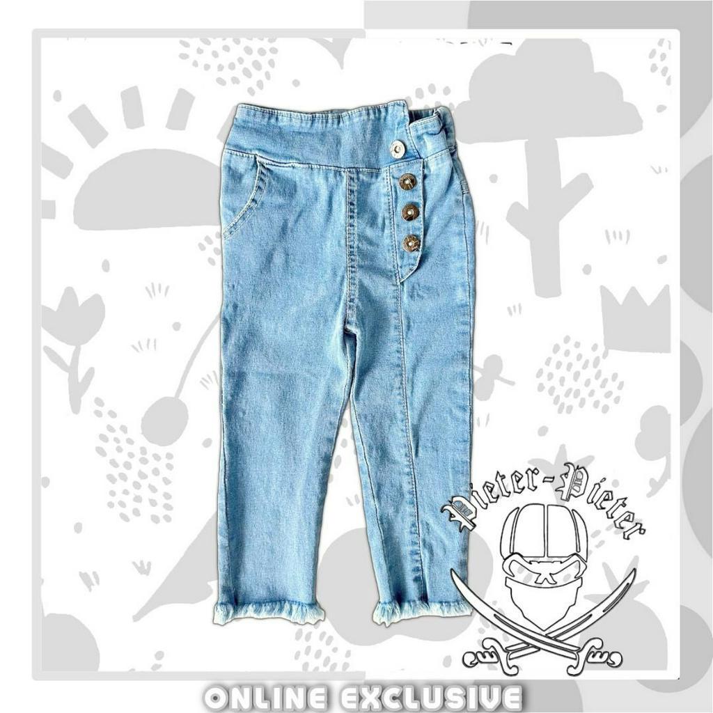 Celana Jeans Anak Cewek Model Mischa Rawis Pensil Usia 1-13th