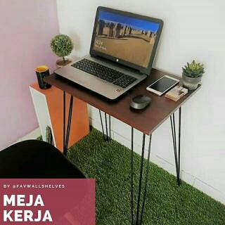  Meja  Belajar  Kerja Kayu  Desk Shopee  Indonesia