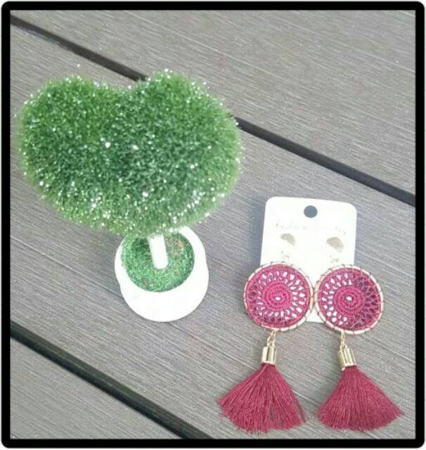 ANTING GIWANG KOREA TASSEL ROUND GOOD QUALITY - ANTING IMPORT