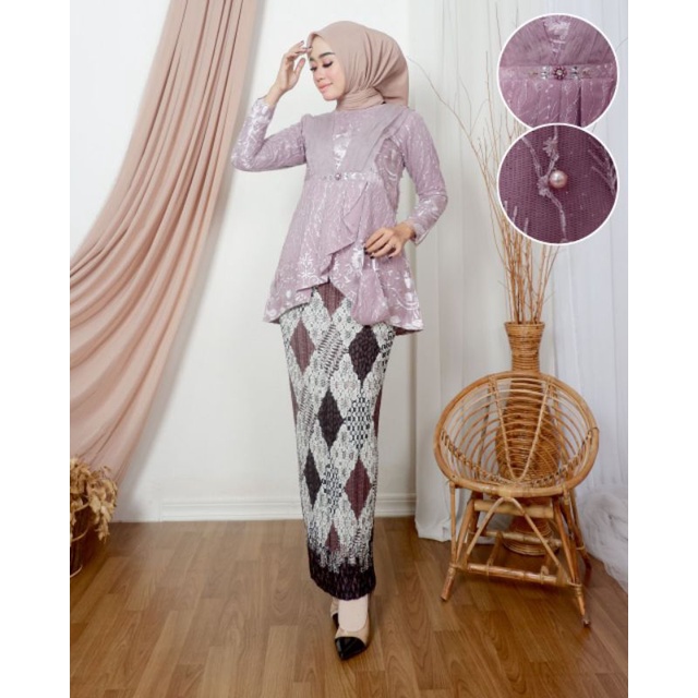 Kebaya Blouse Azalea / Kebaya Modern Wisuda / Kebaya Lamaran / Kebaya Tunangan / Kebaya / Kebaya Remaja