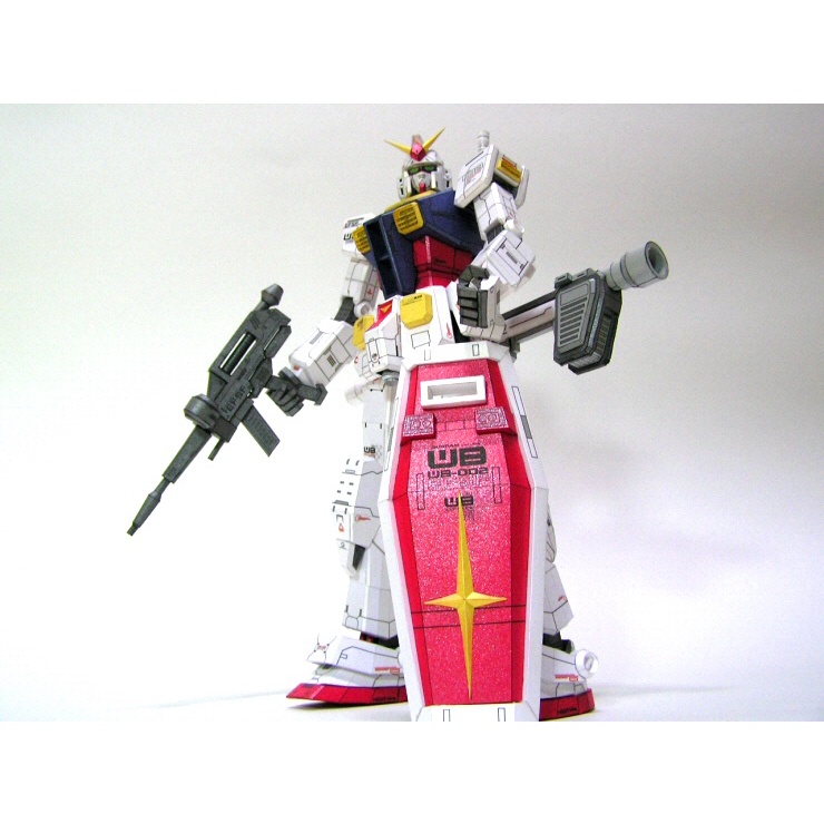 DIY Papercraft Lembar Pola Gundam RX-78-2 Ver  Jeong