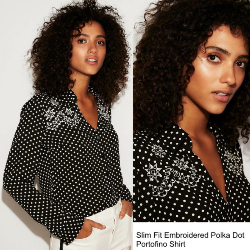 Exp** printed longsleeved blouse