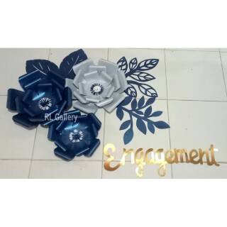 Paperflower paket dekorasi engagement lamaran  khitbah 