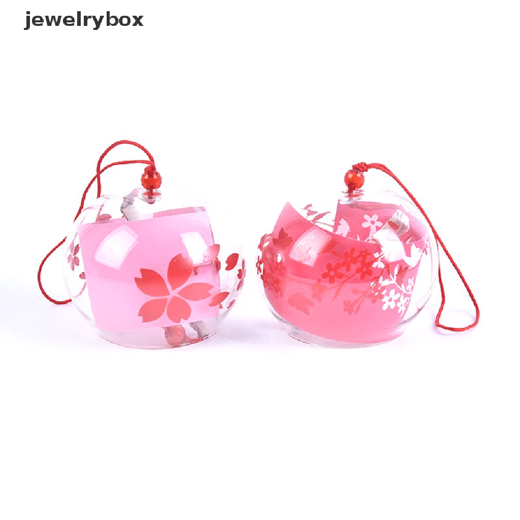 (jewelrybox) Lonceng Angin Gantung Bahan Kaca Gaya Jepang Untuk Dekorasi Taman / Jendela / Indoor