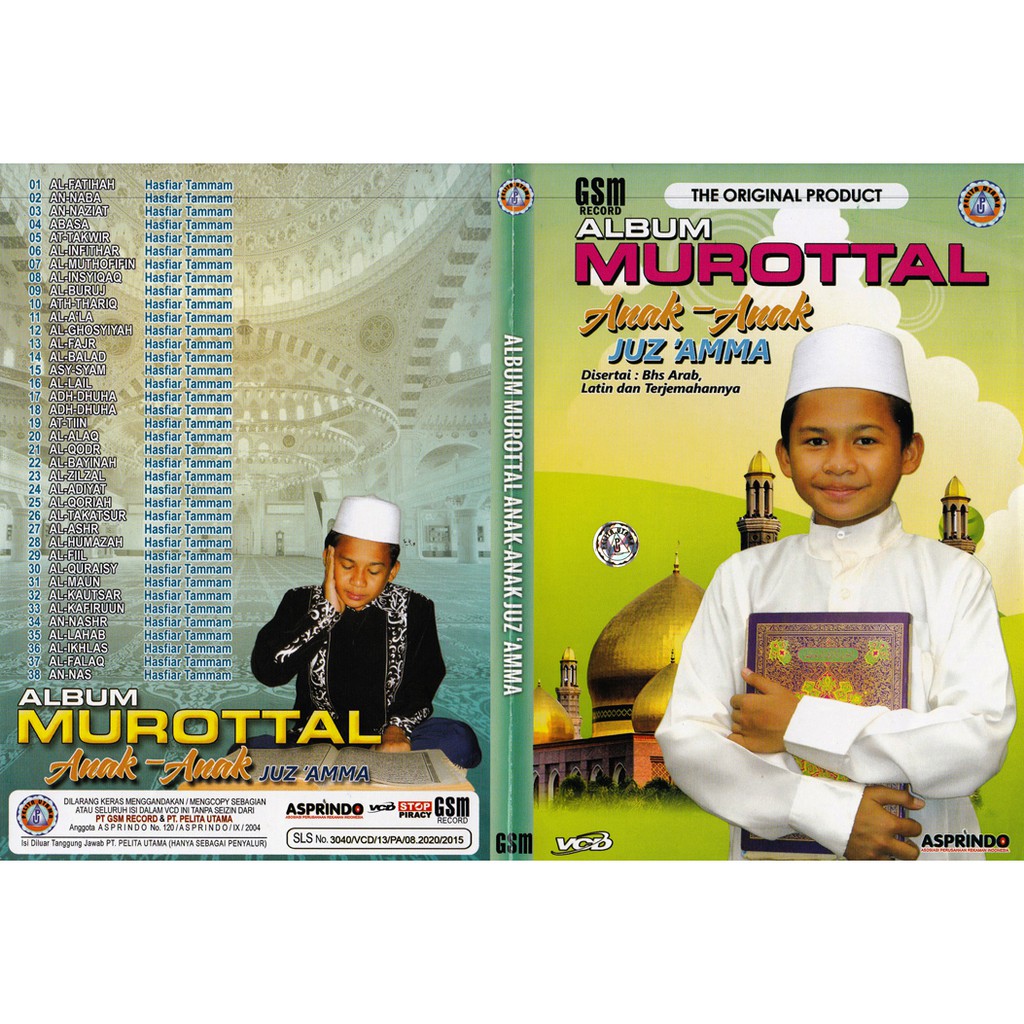 VCD ALBUM MUROTTAL ANAK ANAK JUZ'AMMA
