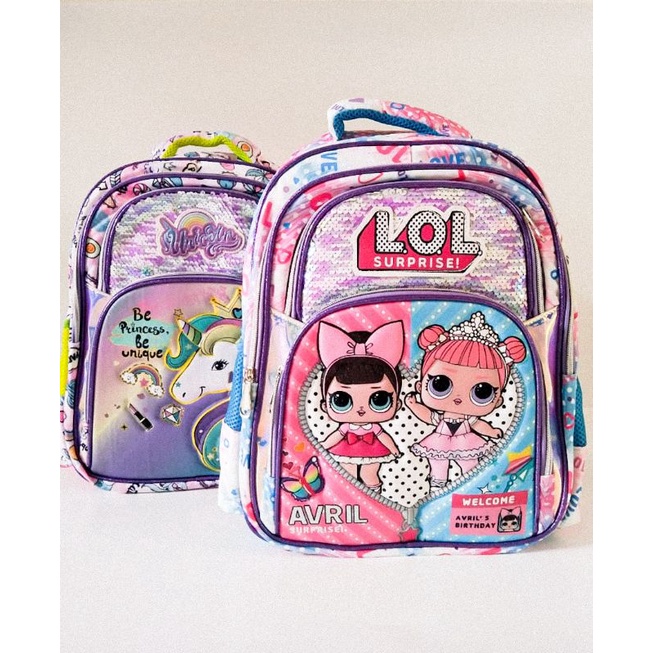 Ransel sequin lol berubah warna Jumbo (size 40)