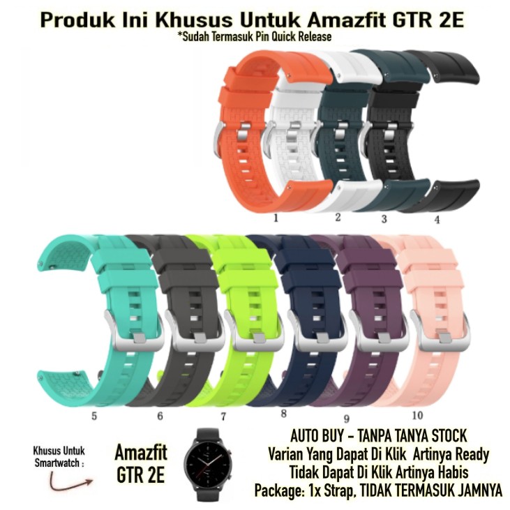 XLF Tali Jam Strap Amazfit GTR 2E - Rubber Silikon Sport Quick Release