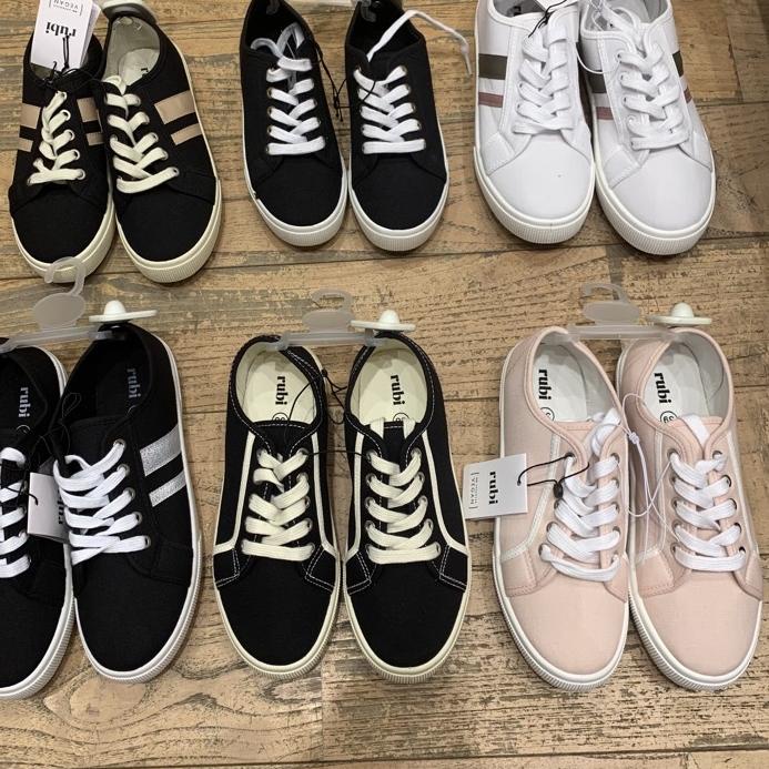 Terbaru Sepatu Sneakers lisa lace up plimsoll rubi  .