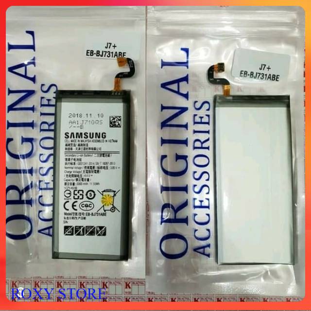 BATTERY BATERAI BATRE SAMSUNG GALAXY J7 PLUS J710 C710 ORIGINAL