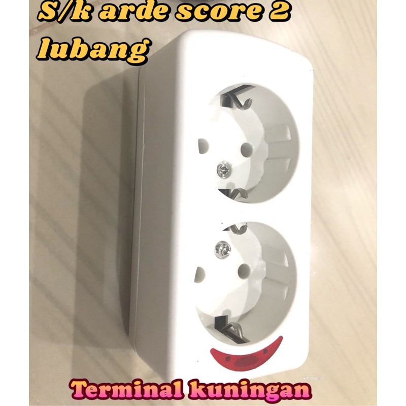 stop kontak arde 2 lubang