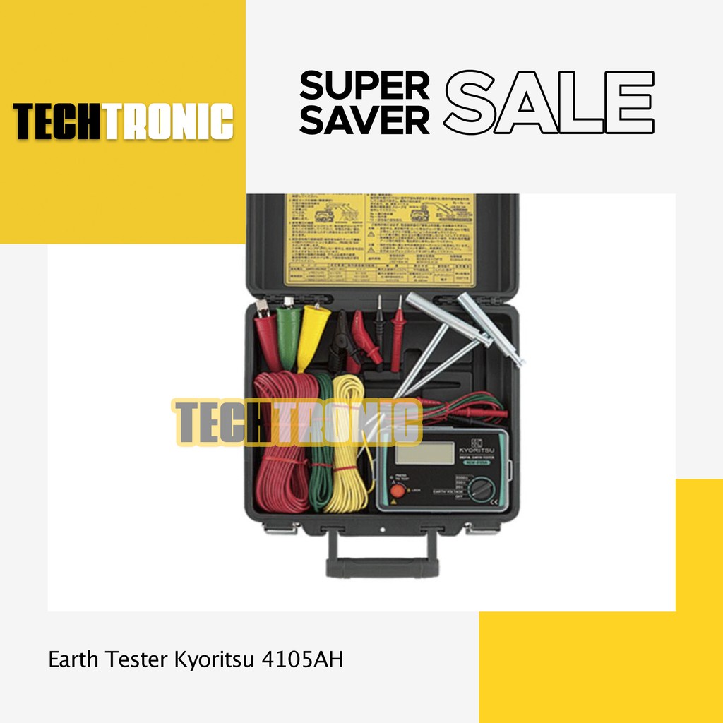 Grounding Tester Digital Kyoritsu 4105AH Earth Tester - TECHTRONIC
