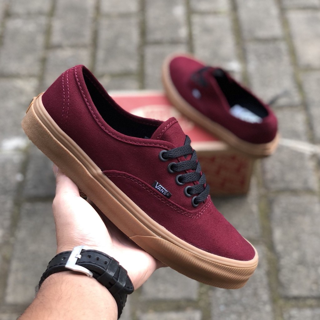 vans authentic maroon