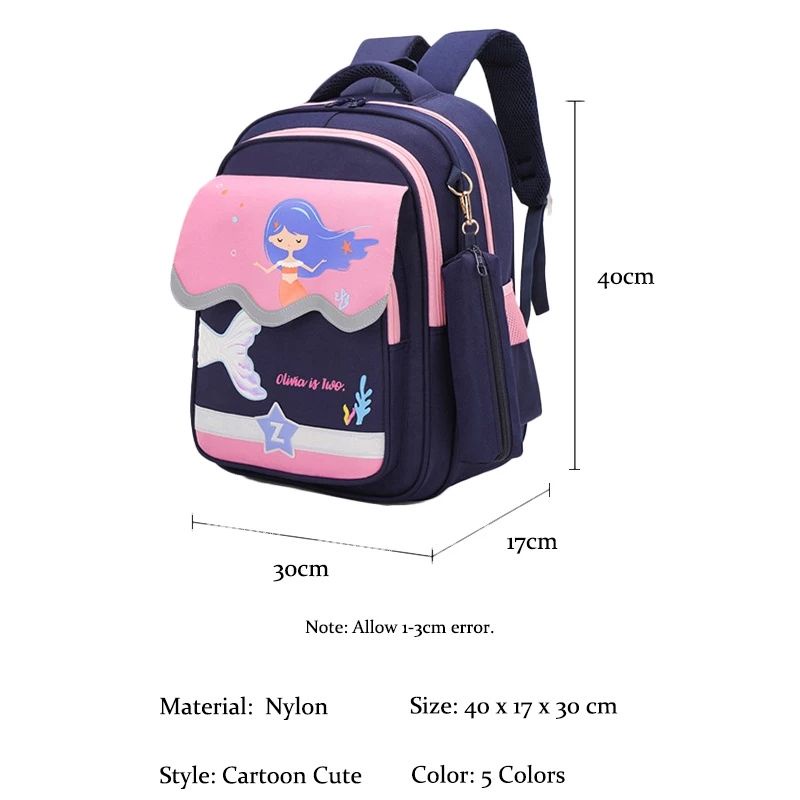 Ransel canvas 2in1 PAUS tas sekolah tas laptop free kotak pensil