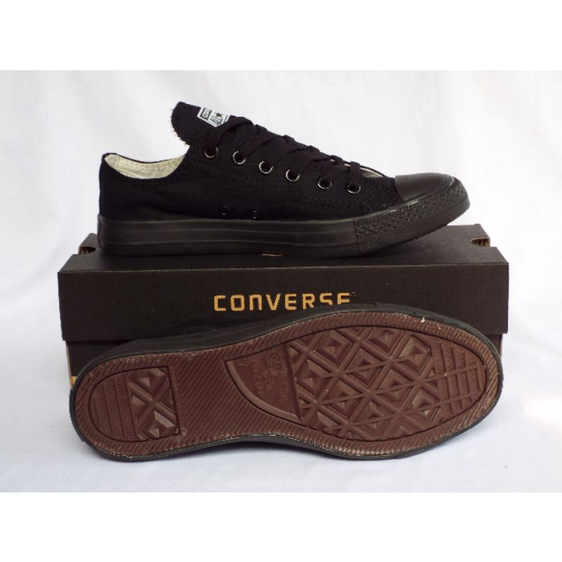 sepatu Allstarr converss hitam polos sepatu kets / sneakers keren berkualitas