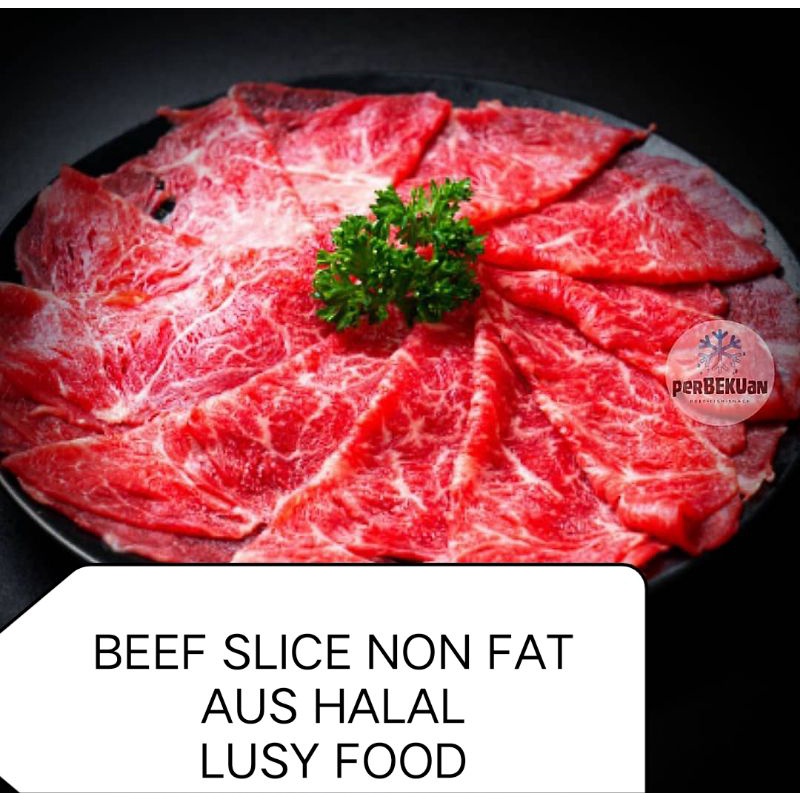 

Daging sapi beef slice aus premium tanpa lemak non Fat halal