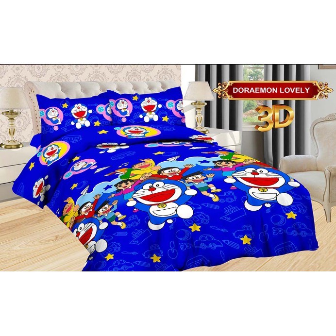Sprei Bonita King Ukuran 180X200 No.1 Tinggi 20/Sprei Bonita 180X200 - Doraemon Love Diskon