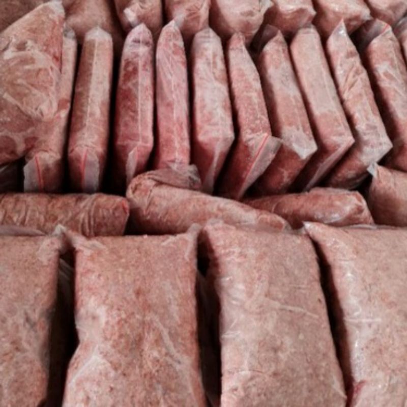 raw food daging ayam giling anjing kucing Froszen food cat dog