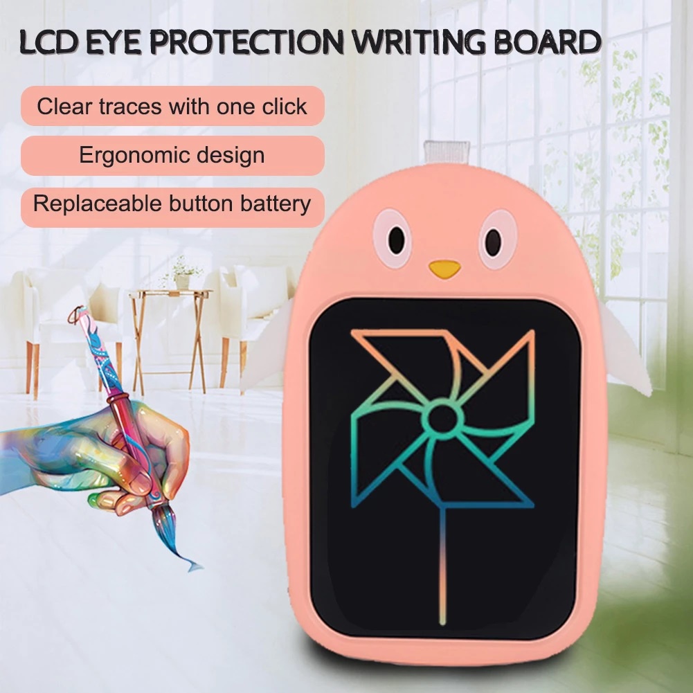 COD√LCD Writing Tablet| 16 Inch Dinosaurus Penguin Color Papan Tulis Drawing Pad With Stylus Pen/ LCD drawing kartun grafiti hadiah ulang tahun